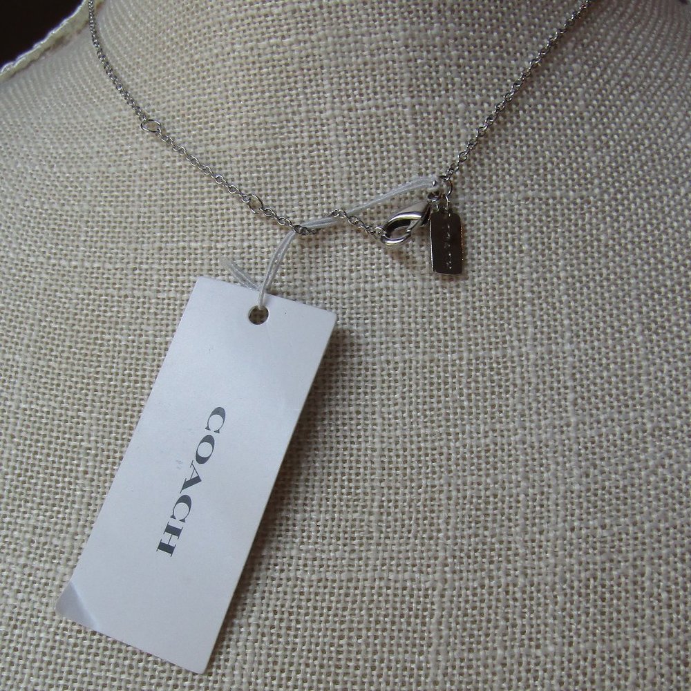 Coach Turnlock Pendant Necklace - Picture 4 of 6